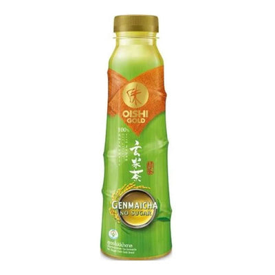 OISHI- Green Tea Drink Genmaicha No Sugar - 400ml-Global Food Hub