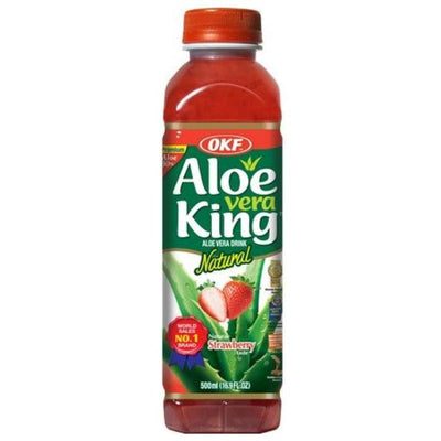 OKF - Aloe Vera Drink Strawberry-500 ml-Global Food Hub