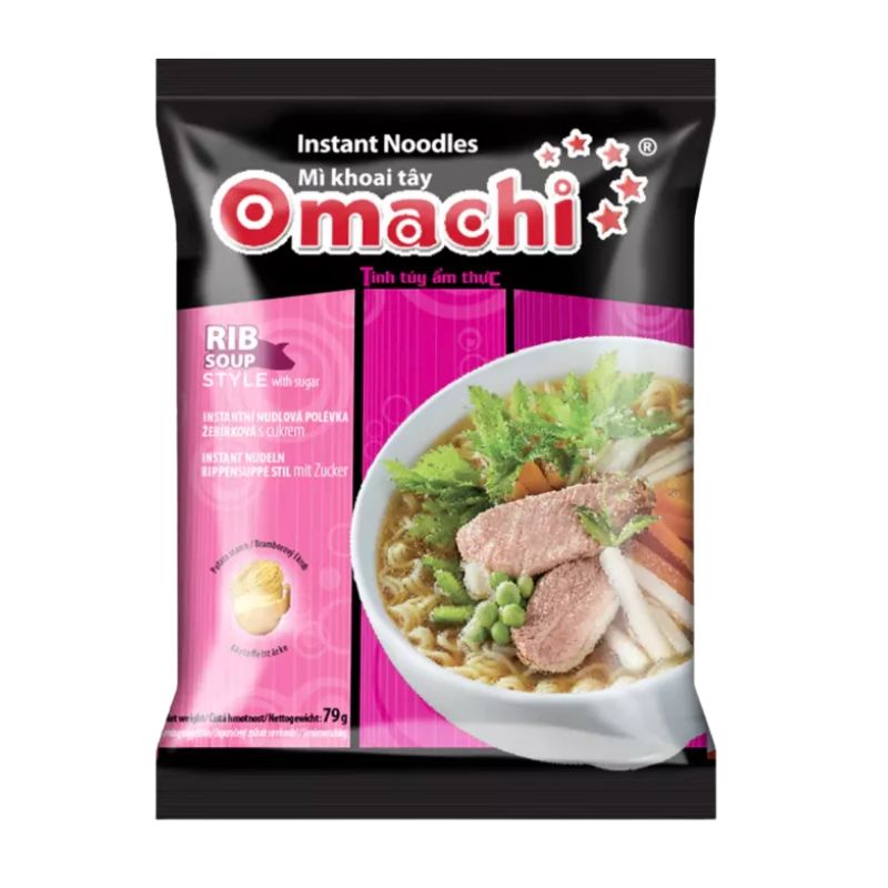 Omachi Instant Noodles Sparerib Flavour - 80g-Global Food Hub