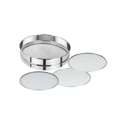 Orbit Stainless Steel Folding Chalni / Flour Sieve-Global Food Hub