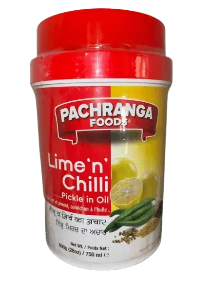 Pachranga Lime 'n Chilli Pickle in Oil - 800g-Global Food Hub