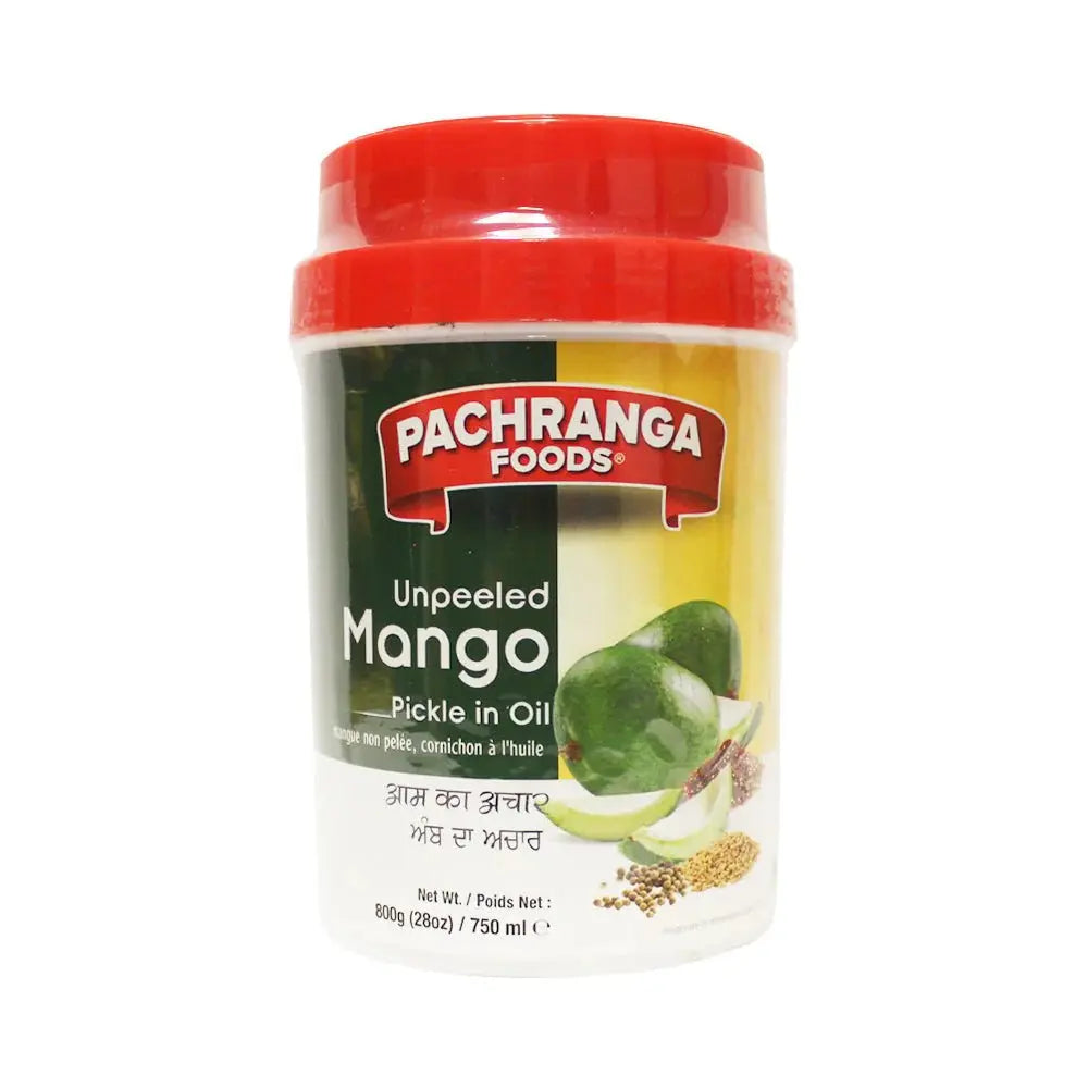 Pachranga Unpeeled Mango Pickle/Aachar in Oil - 800g-800 grams-Global Food Hub