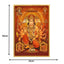 Panchmukhi Hanuman Gold Foil Poster - 21cm x 30cm-Global Food Hub