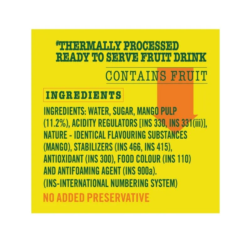 Parle Frooti Mango Drink - 125ml-Global Food Hub