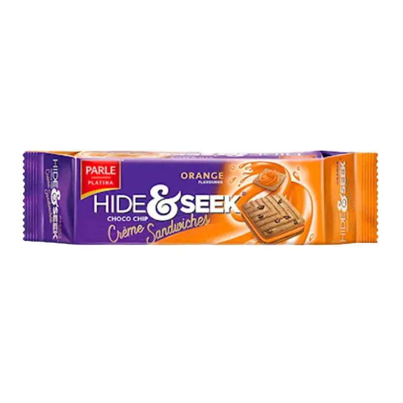 Parle Hide & Seek Choco Chip Creme Sanwiched Orange Flavoured - 100g-Global Food Hub