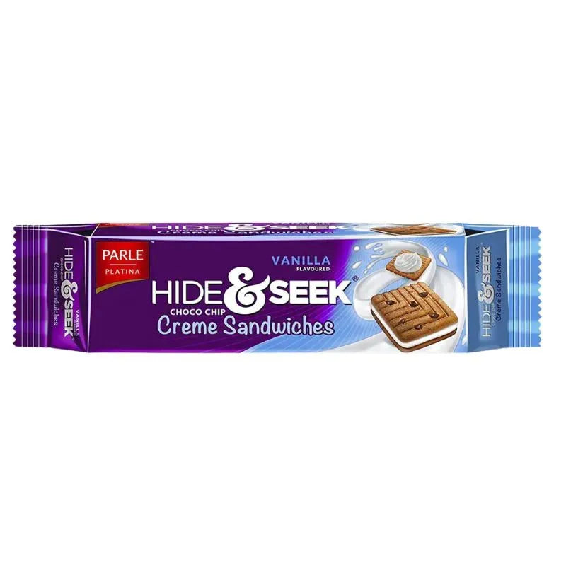 Parle Hide & Seek Choco Chip Creme Sanwiched Vanilla Flavoured - 100g-Global Food Hub