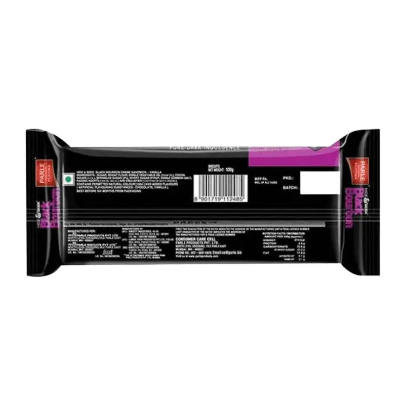 Parle Hide and Seek Black Bourbon Vanilla - 100g-Global Food Hub