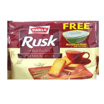 Parle Premium Rusk Cardamom With Free Bowl - 182g-Global Food Hub