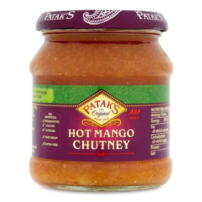 Patak's Mango Chutney Hot-340 grams-Global Food Hub