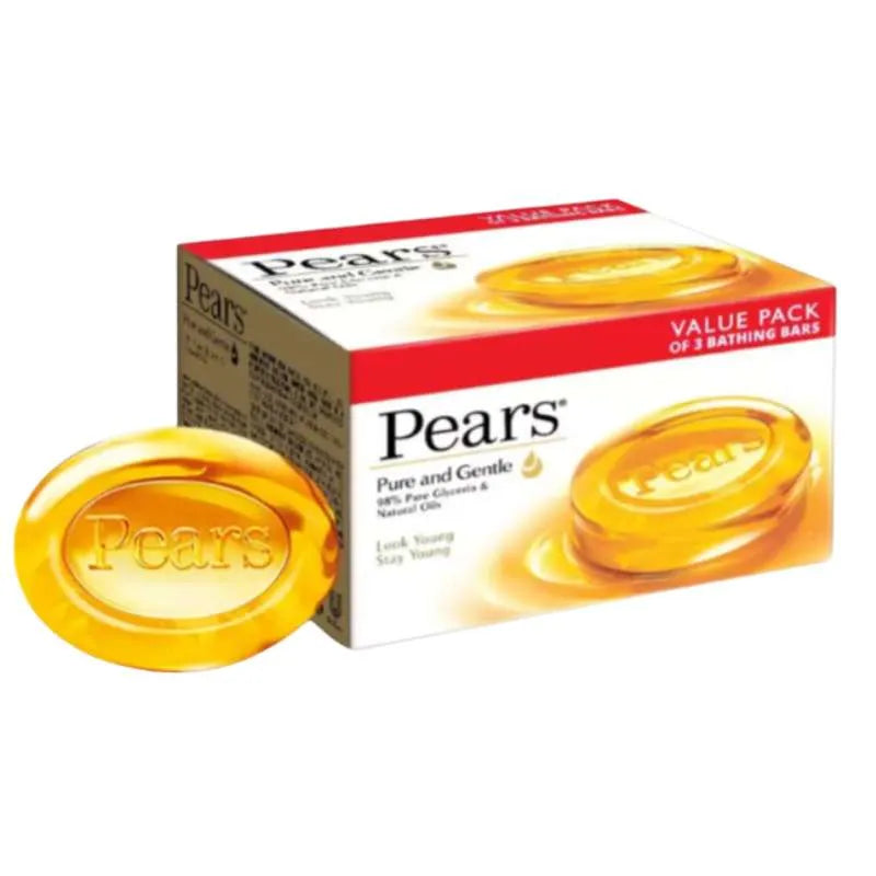 Pears Soap Pure and Gentle-3 x 125 Gms-Global Food Hub