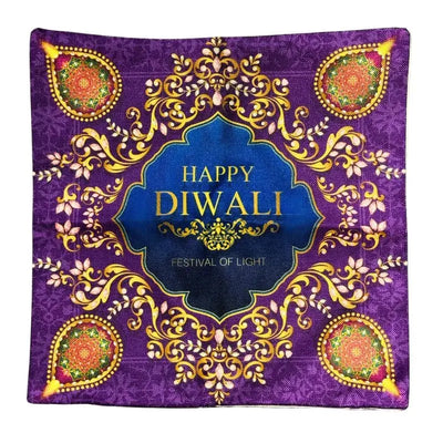 Pillow case with Happy Diwali Design-Global Food Hub