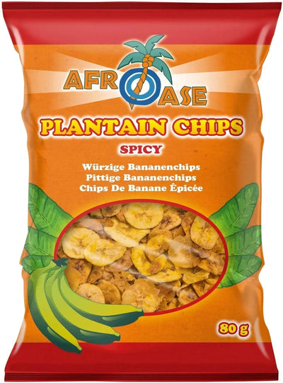 Plantain Chips Spicy AFROASE - 80g-Global Food Hub