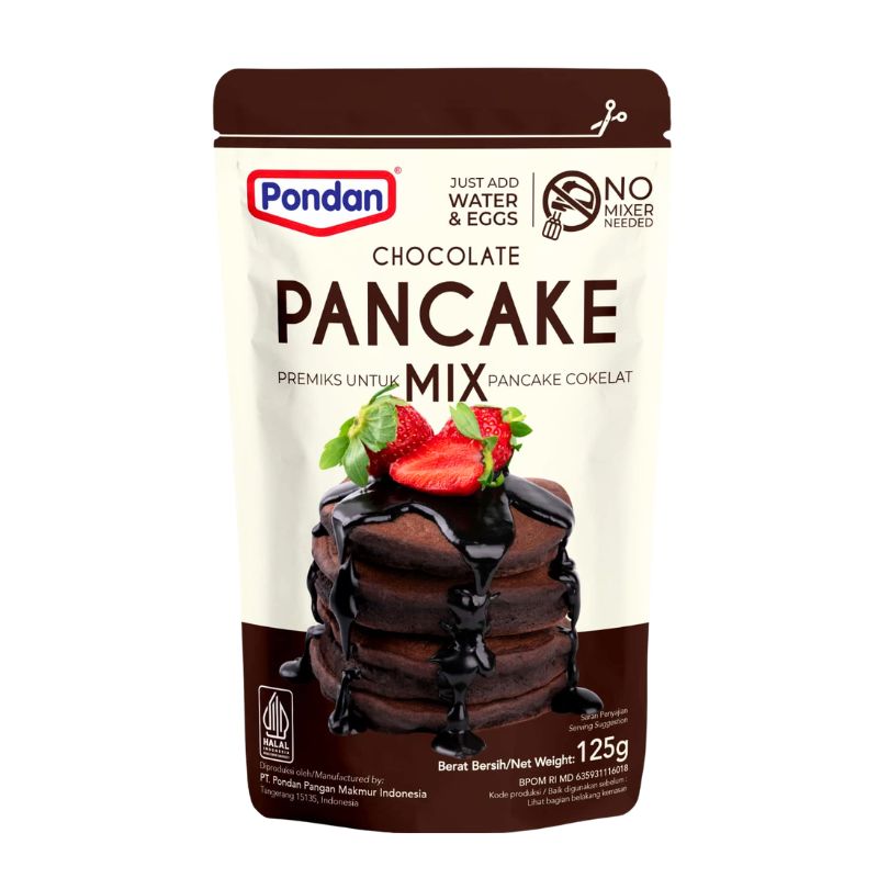 Pondan Chocolate Pancake Mix - 125g-Global Food Hub