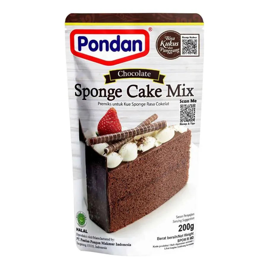 Pondan Sponge Cake Mix Chocolate - 200g-Global Food Hub