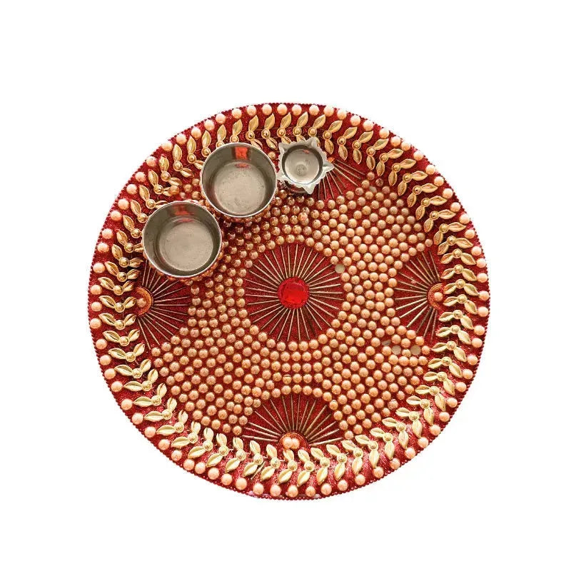 Pooja Thali D-B 28cm-Global Food Hub