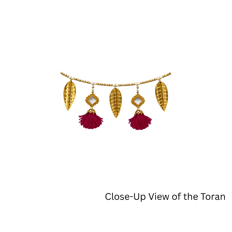 Premium Fancy Toran - Maroon S6-Global Food Hub