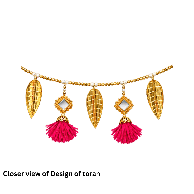 Premium Fancy Toran - Pink S13-Global Food Hub