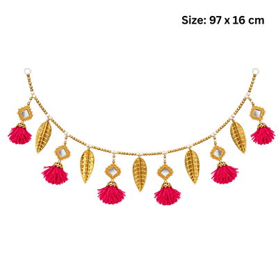 Premium Fancy Toran - Pink S13-Global Food Hub