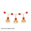 Premium Fancy Toran - Red Beads S11-Global Food Hub
