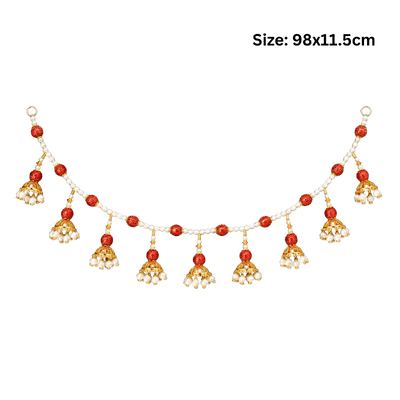 Premium Fancy Toran - Red Beads S11-Global Food Hub
