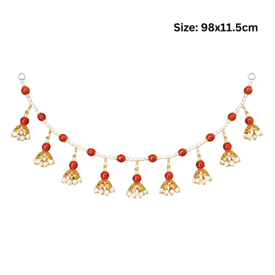Premium Fancy Toran - Red Beads S11-Global Food Hub