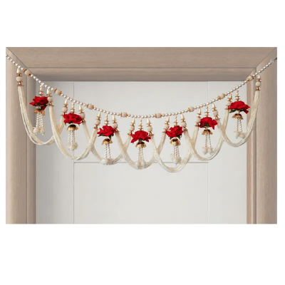 Premium Fancy Toran Red Flower -ES11-Global Food Hub