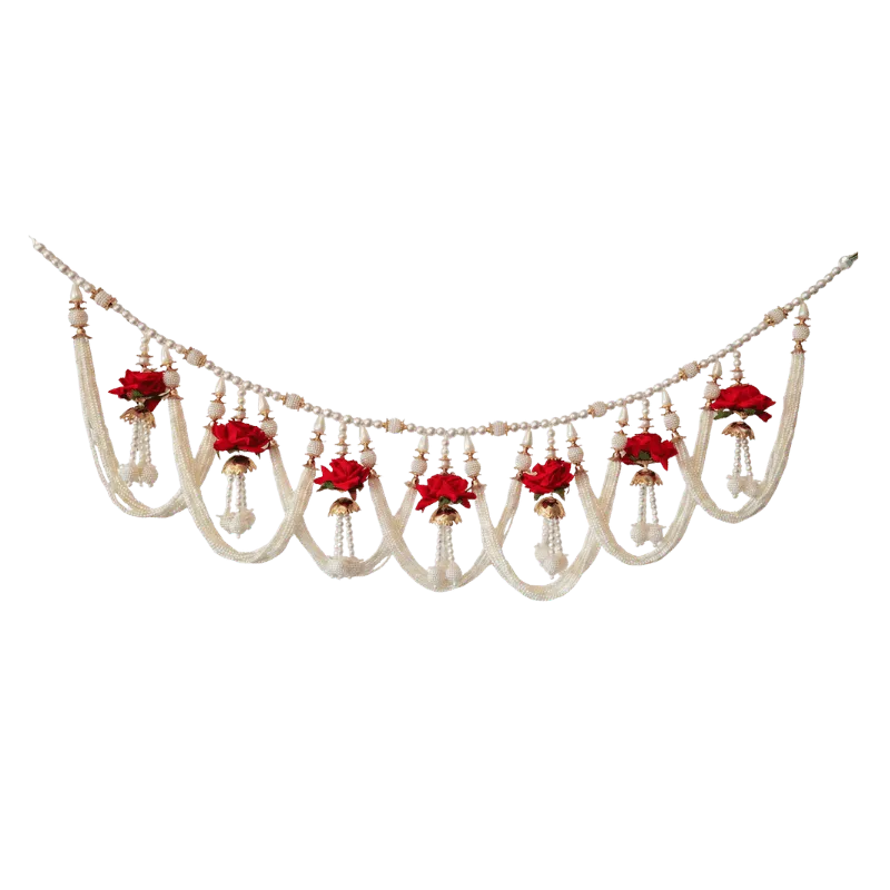 Premium Fancy Toran Red Flower -ES11-Global Food Hub