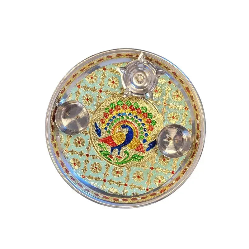 Premium Pooja Thali Diameter 17cm C-Global Food Hub