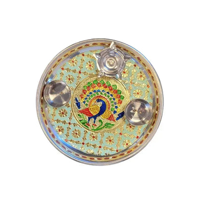 Premium Pooja Thali Diameter 17cm C-Global Food Hub