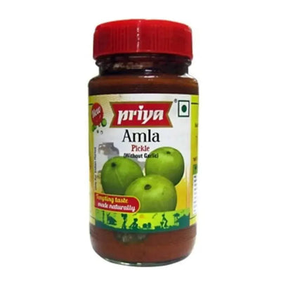 Priya Amla Pickle without Garlic - 300g-Global Food Hub