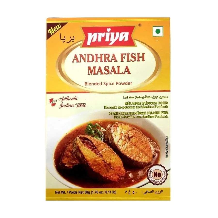 Priya Andhra Fish Masala Powder-50 grams-Global Food Hub