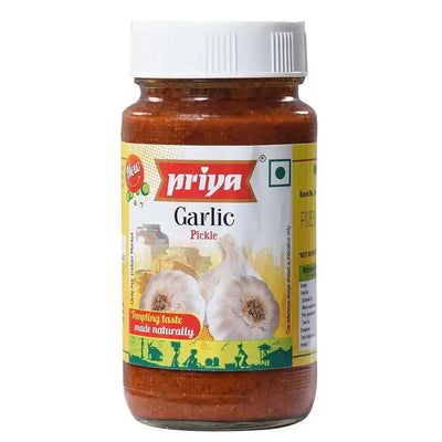 Priya Garlic Pickle-300 grams-Global Food Hub