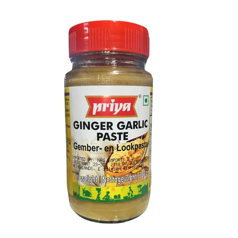 Priya Ginger Garlic Paste - 300g-Global Food Hub