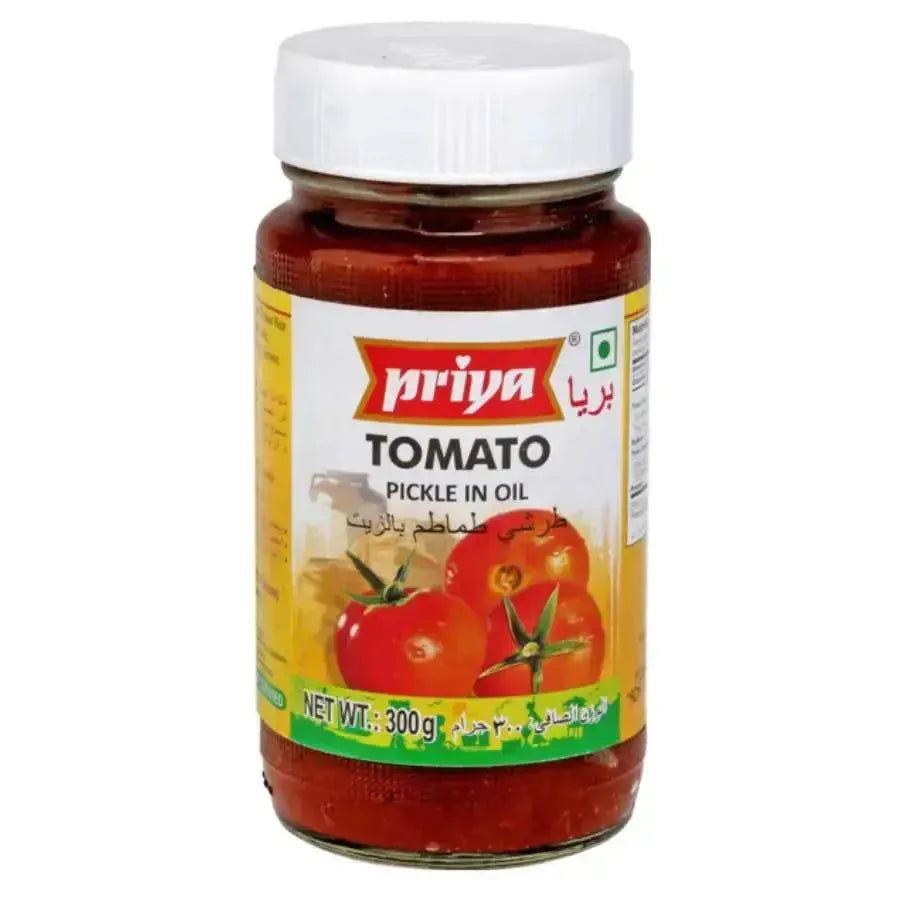 Priya Tomato Pickle without Garlic-300 grams-Global Food Hub