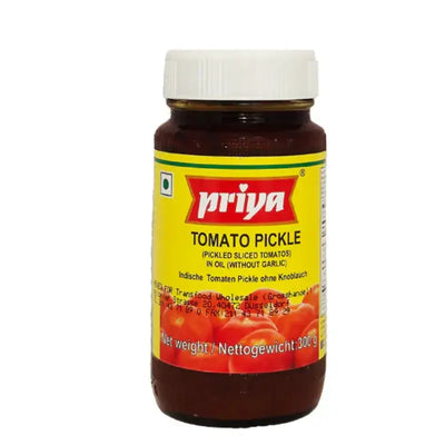 Priya Tomato(Without garlic) Pickle-300 grams-Global Food Hub
