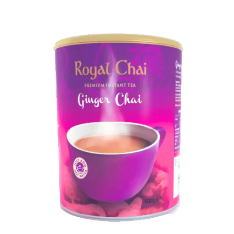 ROYAL CHAI Ginger Instant Masala Indian Tea - Unsweetened - 400g-Global Food Hub