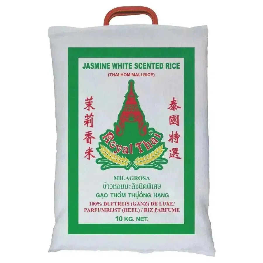 ROYAL-THAI - Thai Hom Mali Rice / Jasmine White Scented Rice - 10Kgs-Global Food Hub