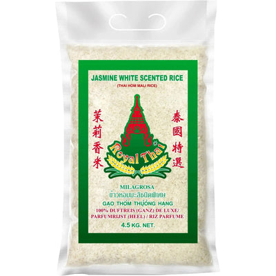 ROYAL-THAI - Thai Hom Mali Rice / Jasmine White Scented Rice-4.5 Kilograms-Global Food Hub