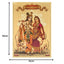 Radha Krishna Gold Foil Poster - 21cm x 30cm-Global Food Hub