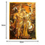 Radha Krishna Gold Foil Poster - 21cm x 30cm-Global Food Hub