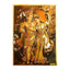 Radha Krishna Gold Foil Poster - 21cm x 30cm-Global Food Hub