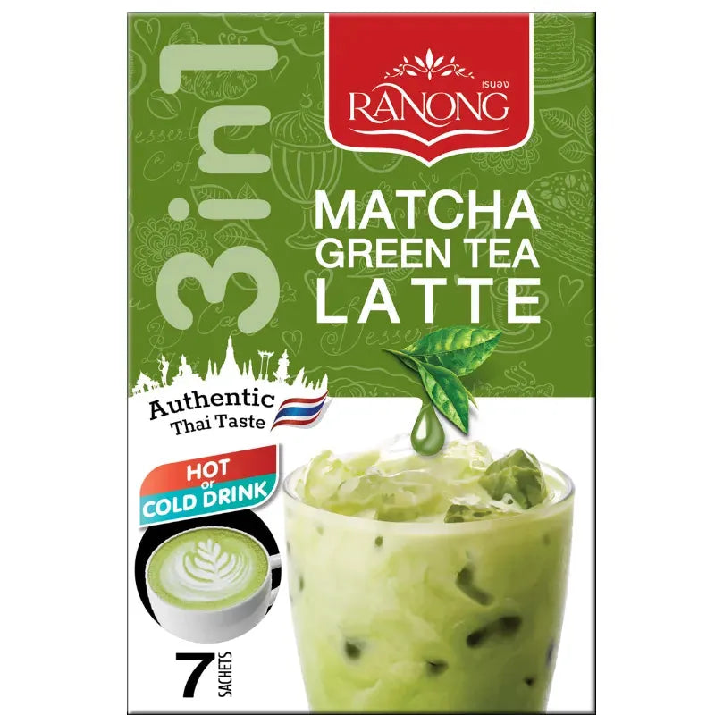 Ranong Tea 3 in 1 Instant Matcha Green Tea Latte - 119g-Global Food Hub