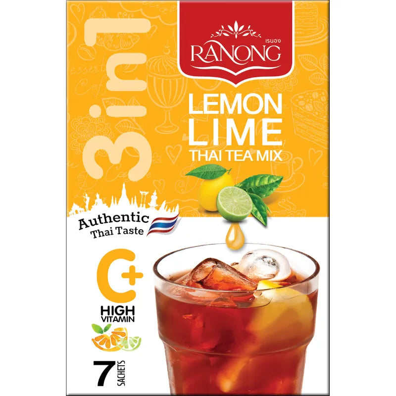 Ranong Tea 3 in 1 Lemon Lime Thai Tea Mix - 175g-Global Food Hub