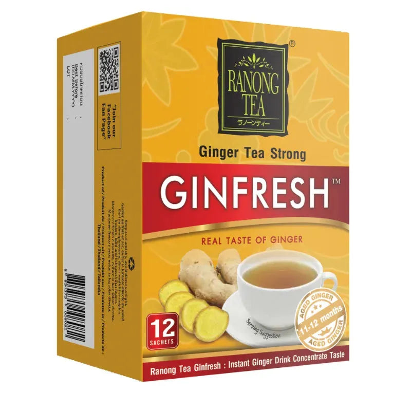 Ranong Tea Ginfresh Ginger Drink Strong-180 grams-Global Food Hub