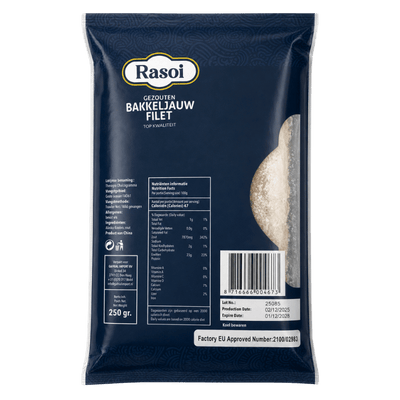Rasoi Gezouten Bakkeljauw / Salted Bacalao Filets - 250g-Global Food Hub