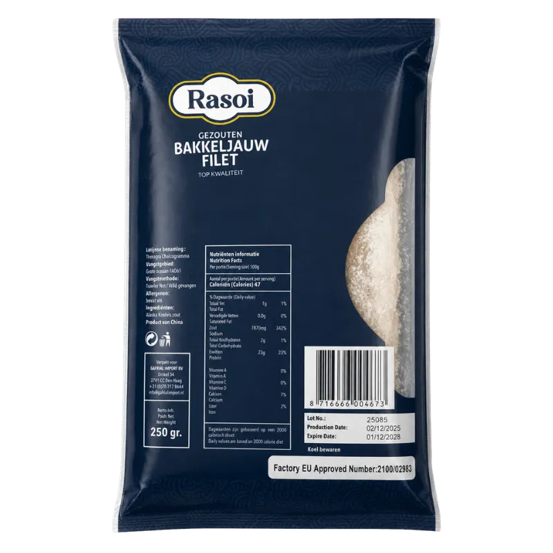 Rasoi Gezouten Bakkeljauw / Salted Bacalao Filets - 250g-Global Food Hub