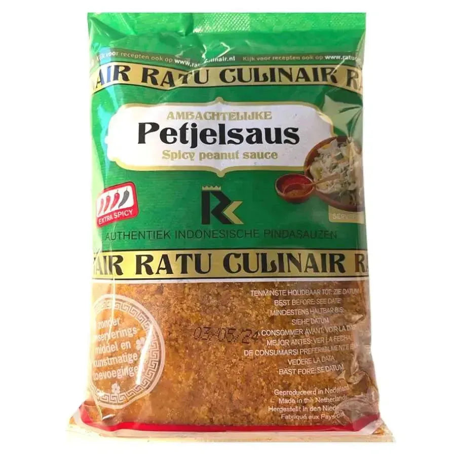 Ratu Culinair Petjelsaus - Spicy peanut sauce - 200g-Global Food Hub