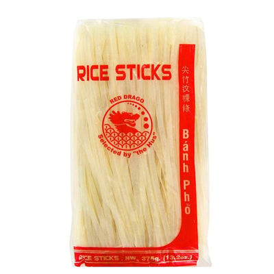 Red Drago Rice Sticks 10mm - 375g-Global Food Hub