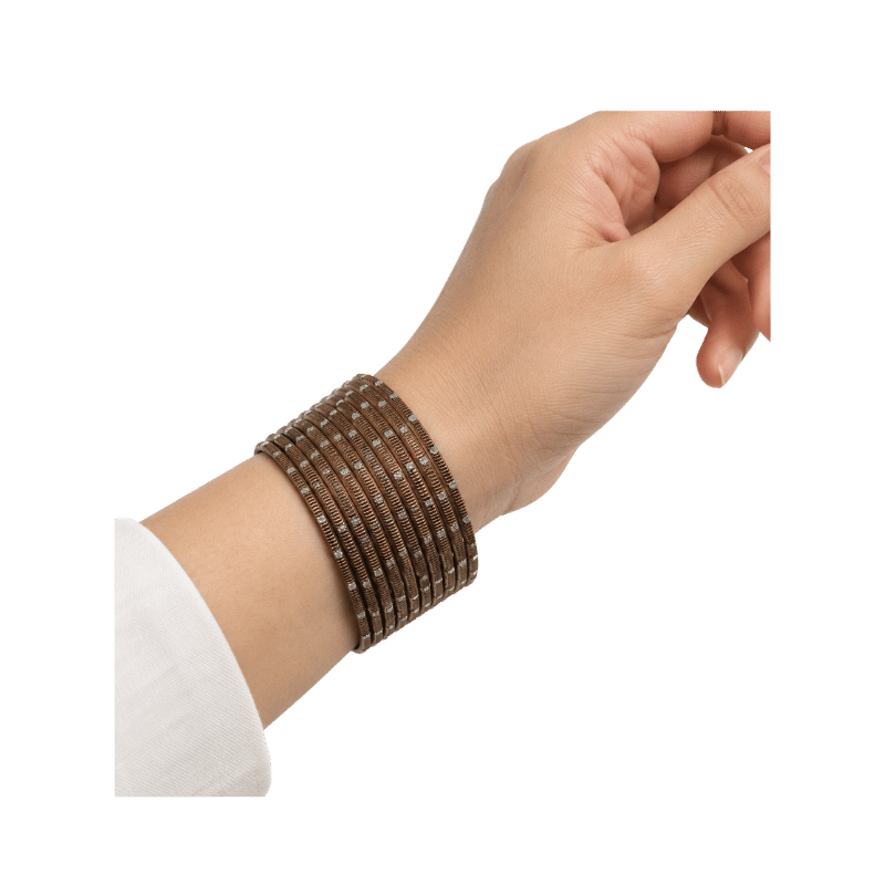 Revency Adults Bangles Set of 24 - Chocolate Brown - Size 2.6-Global Food Hub