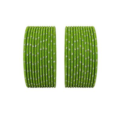 Revency Adults Bangles Set of 24 - Kelly Green - Size 2.8-Global Food Hub
